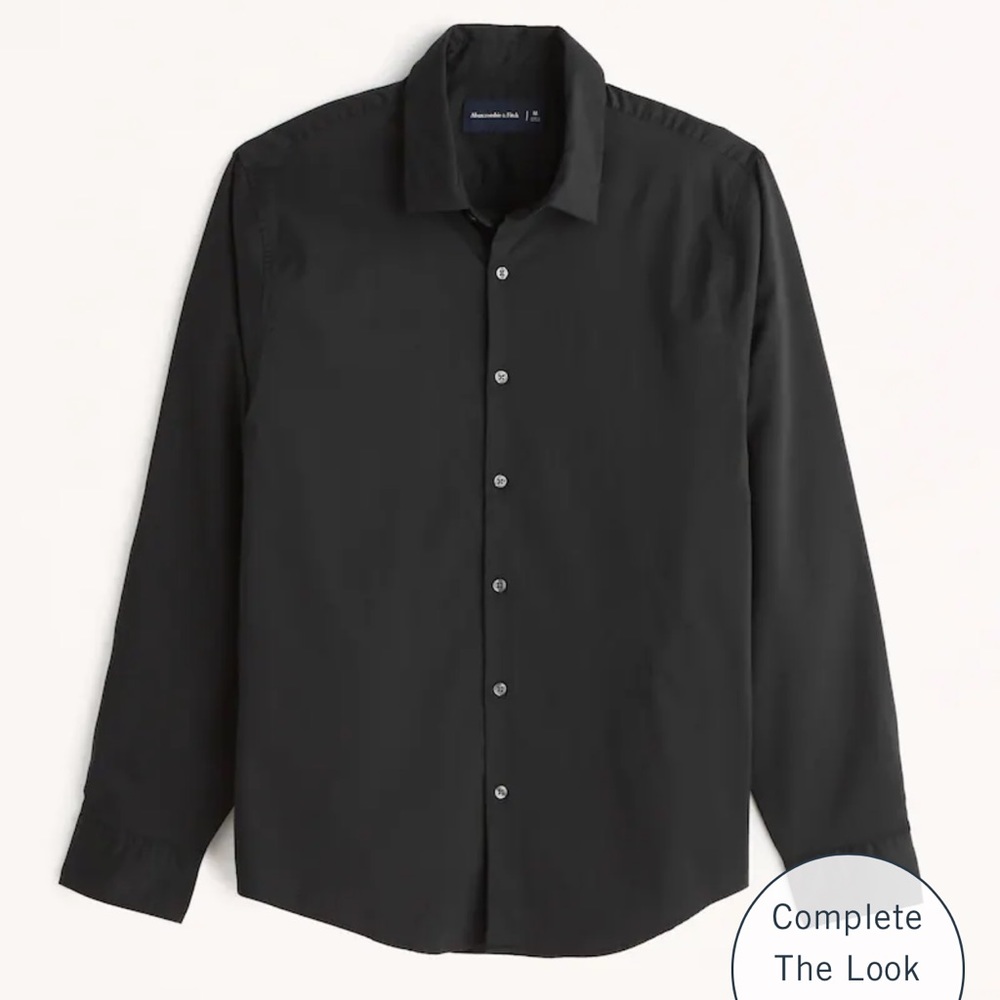Abercrombie Black Dress Shirt